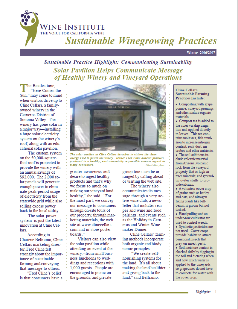 Highlights Newsletter - Communicating Sustainability I